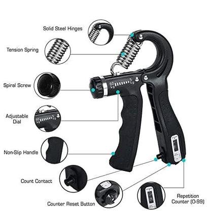 Adjustable Spring Hand Grip Strengthener