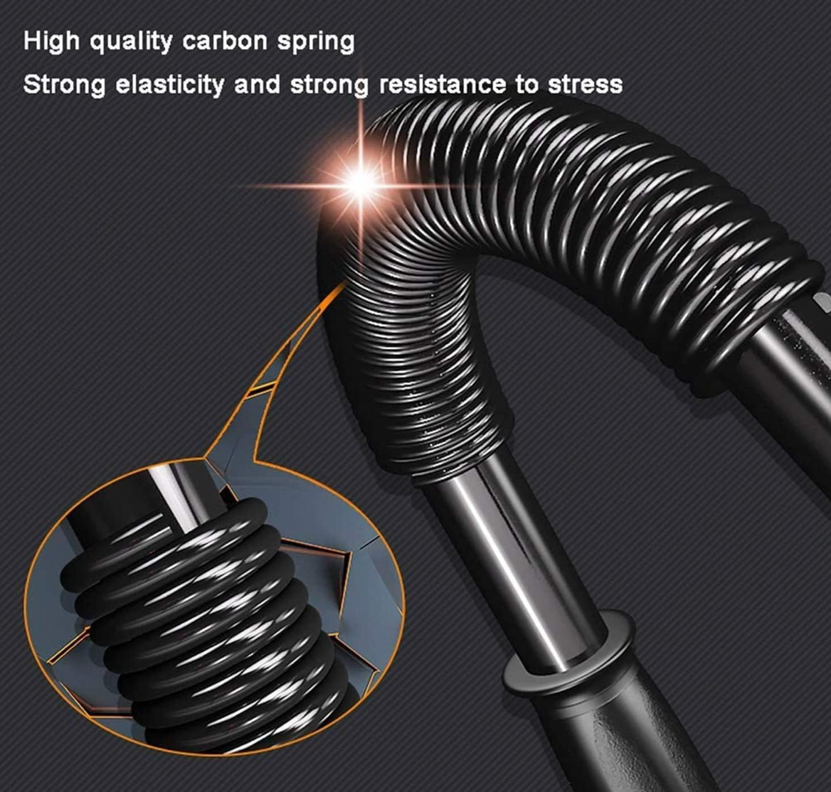 20 kg Spring Rod Hand Strengthener Lifting Bar  (Black)